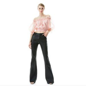 NWT - BRENT HIGH WAISTED LEATHER PANT - SZ 2